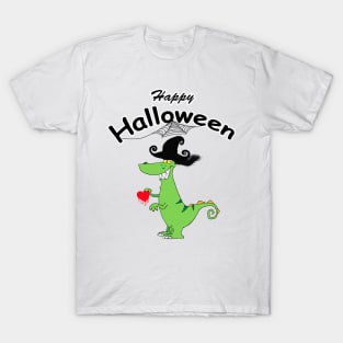 Happy Halloween.Dinosaur T-Shirt